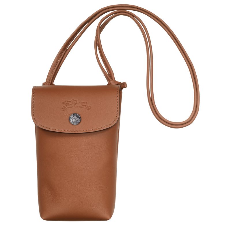Longchamp Le Pliage Xtra With Leather Lace Men Phone Case Brown | Australia-841TIKOSZ