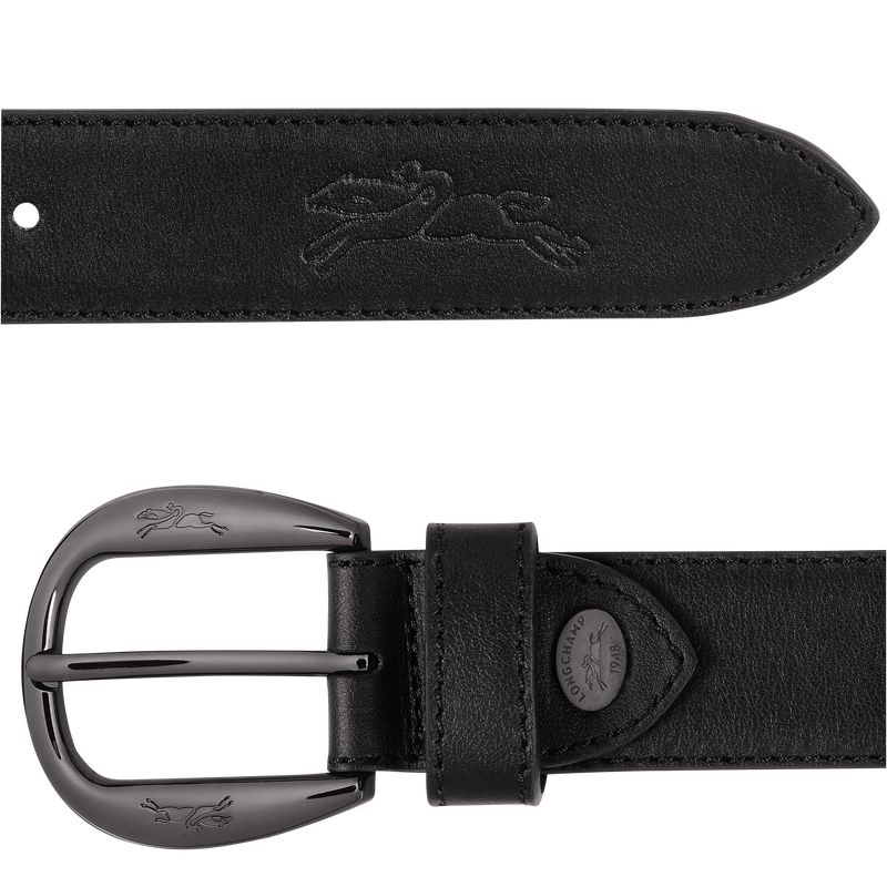 Longchamp Le Pliage Xtra Women Belt Black | Australia-365VZNSBQ
