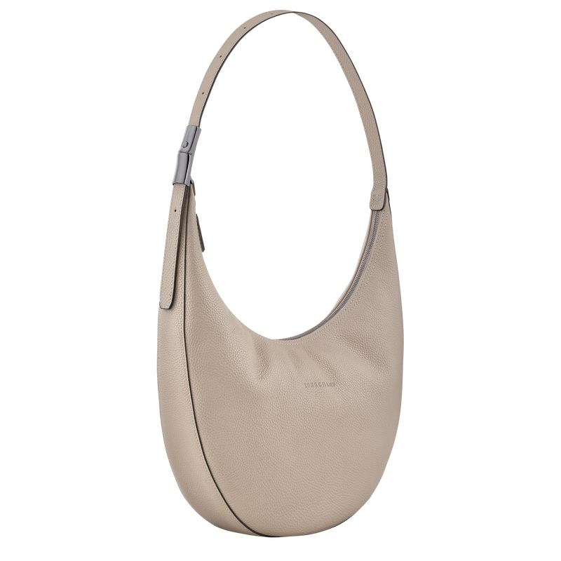 Longchamp Le Roseau Essential L Women Crossbody Bag Beige | Australia-598YFEAVB