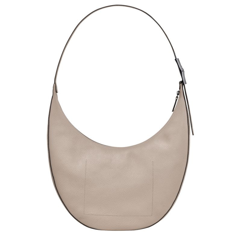 Longchamp Le Roseau Essential L Women Crossbody Bag Beige | Australia-598YFEAVB