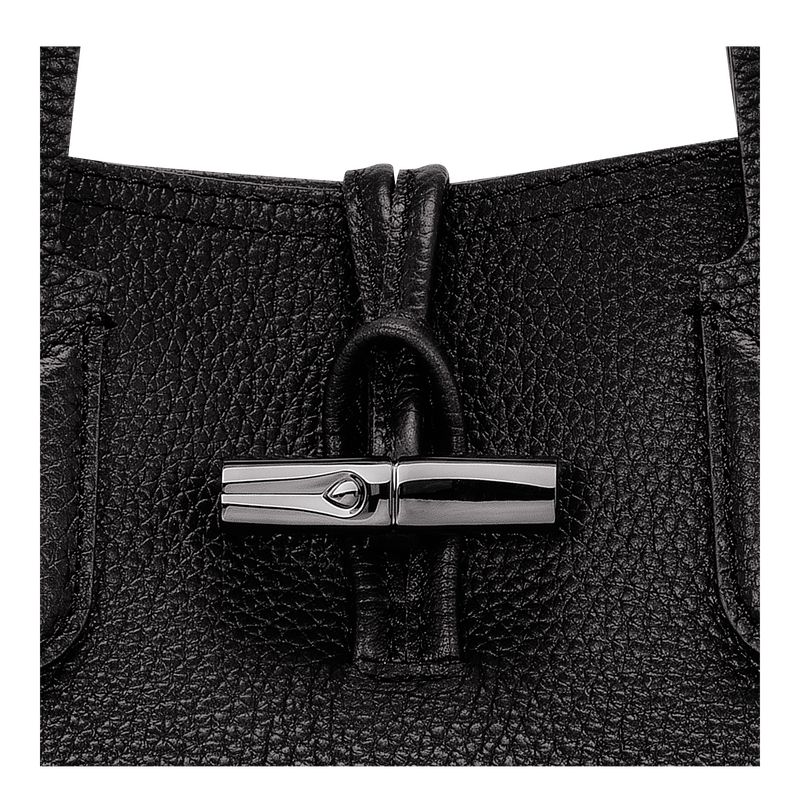 Longchamp Le Roseau Essential M Women Tote Bag Black | Australia-941ZCBFSE