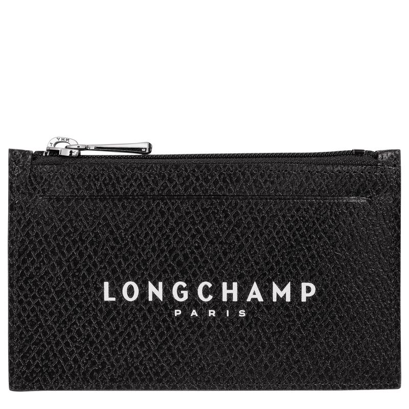Longchamp Le Roseau Essential Men Coin Purse Black | Australia-906PUNEVS