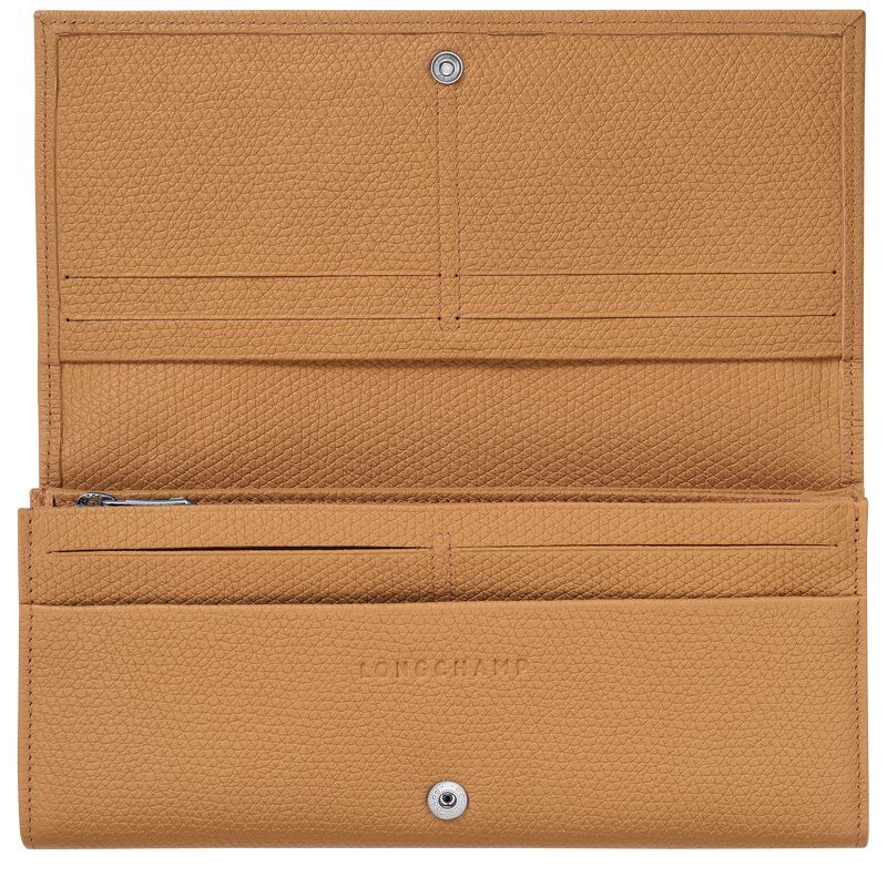 Longchamp Le Roseau Flap Women Wallet Brown | Australia-584FLBWHA