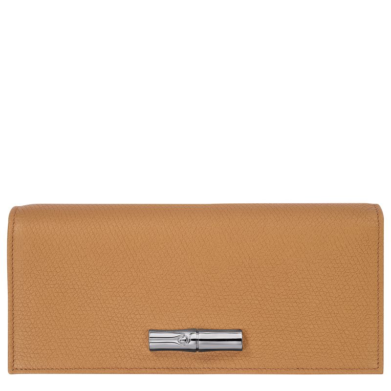 Longchamp Le Roseau Flap Women Wallet Brown | Australia-584FLBWHA