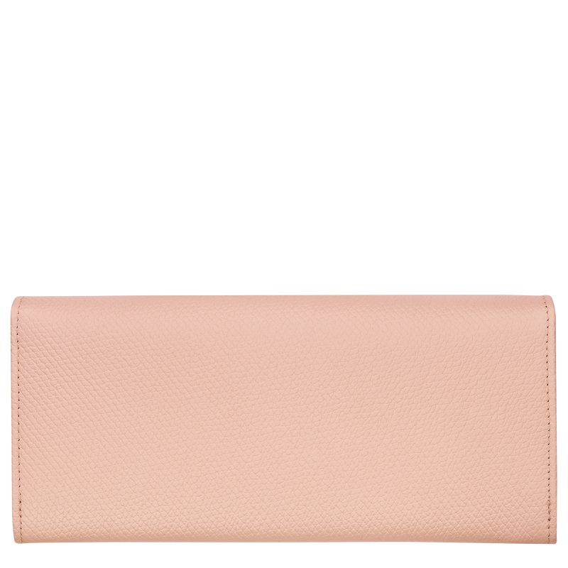 Longchamp Le Roseau Flap Women Wallet Rose | Australia-705PKWDXL