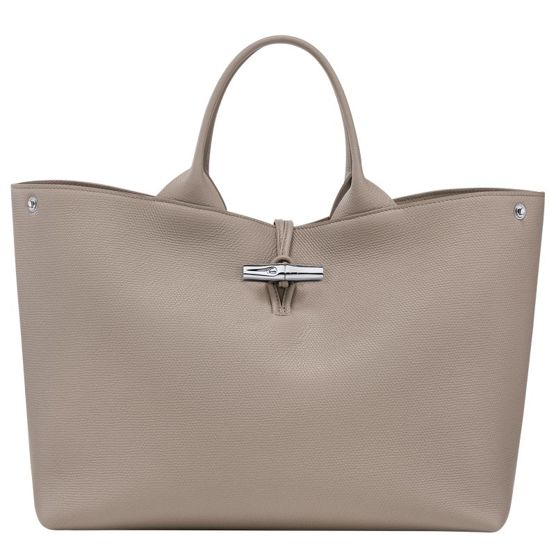 Longchamp Le Roseau L Women Handbag Beige | Australia-254EBFQTN