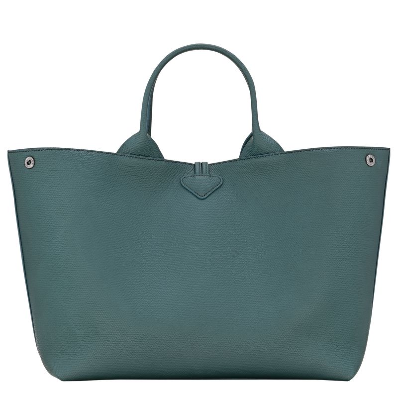 Longchamp Le Roseau L Women Handbag Blue Green | Australia-817IUNXDQ