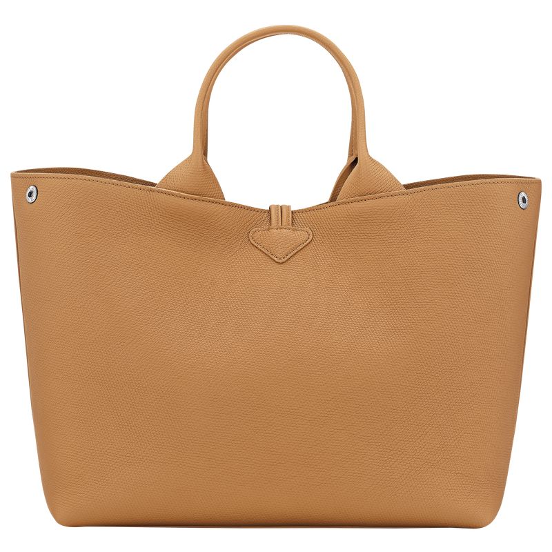Longchamp Le Roseau L Women Handbag Brown | Australia-962UKPODM