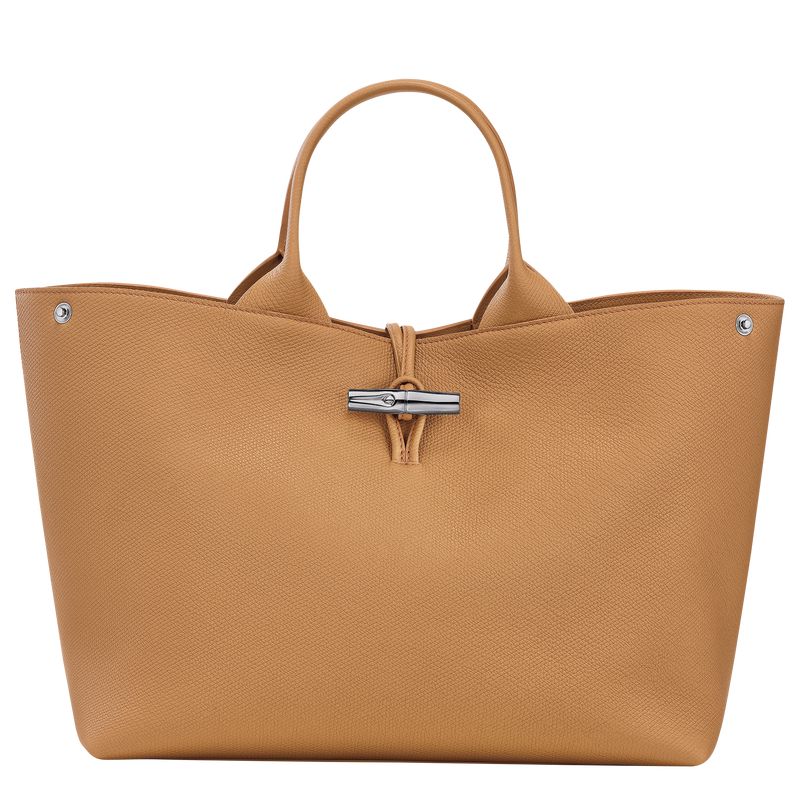 Longchamp Le Roseau L Women Handbag Brown | Australia-962UKPODM