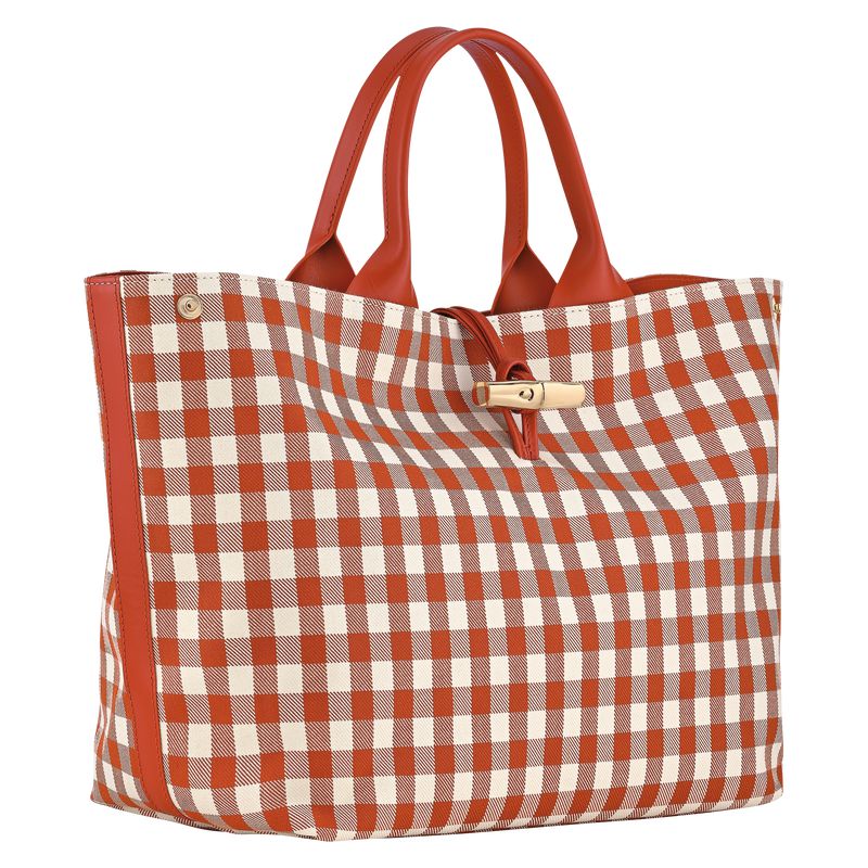 Longchamp Le Roseau L Women Handbag Orange | Australia-063YSGJVC