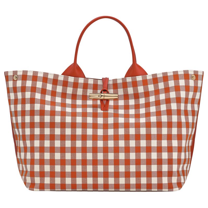 Longchamp Le Roseau L Women Handbag Orange | Australia-063YSGJVC