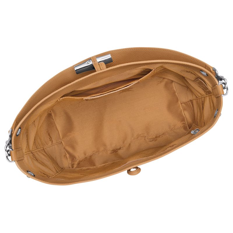 Longchamp Le Roseau M Shoulder Bag Women Shoulder Bag Brown | Australia-219BJTKSZ