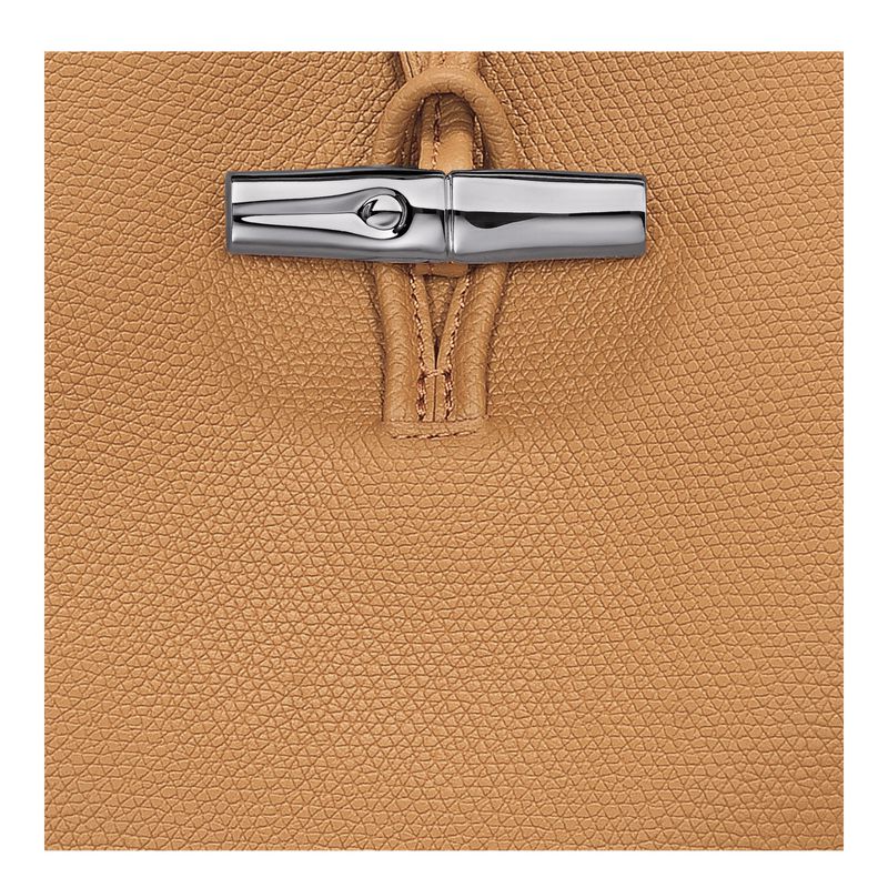 Longchamp Le Roseau M Shoulder Bag Women Shoulder Bag Brown | Australia-219BJTKSZ