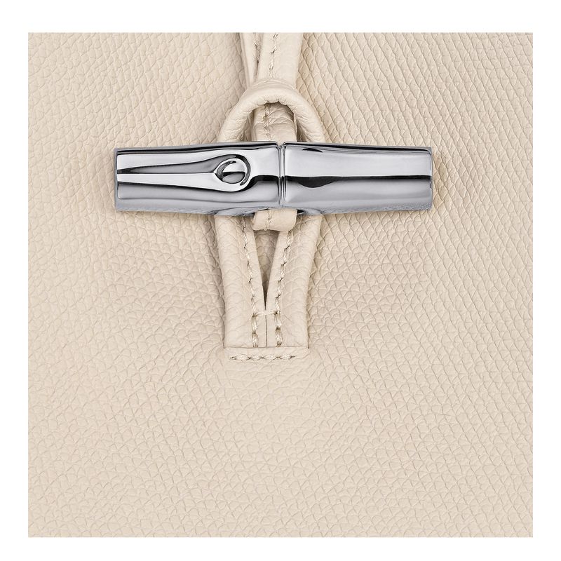 Longchamp Le Roseau M Women Shoulder Bag Beige | Australia-357VKLSYI