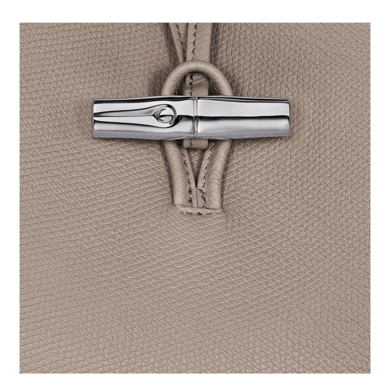 Longchamp Le Roseau M Women Shoulder Bag Beige | Australia-816FBLRYW