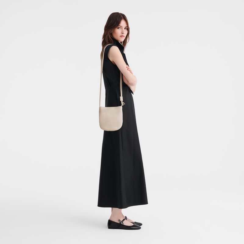 Longchamp Le Roseau S Women Crossbody Bag Beige | Australia-804TVNSED