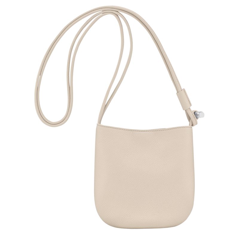 Longchamp Le Roseau S Women Crossbody Bag Beige | Australia-804TVNSED