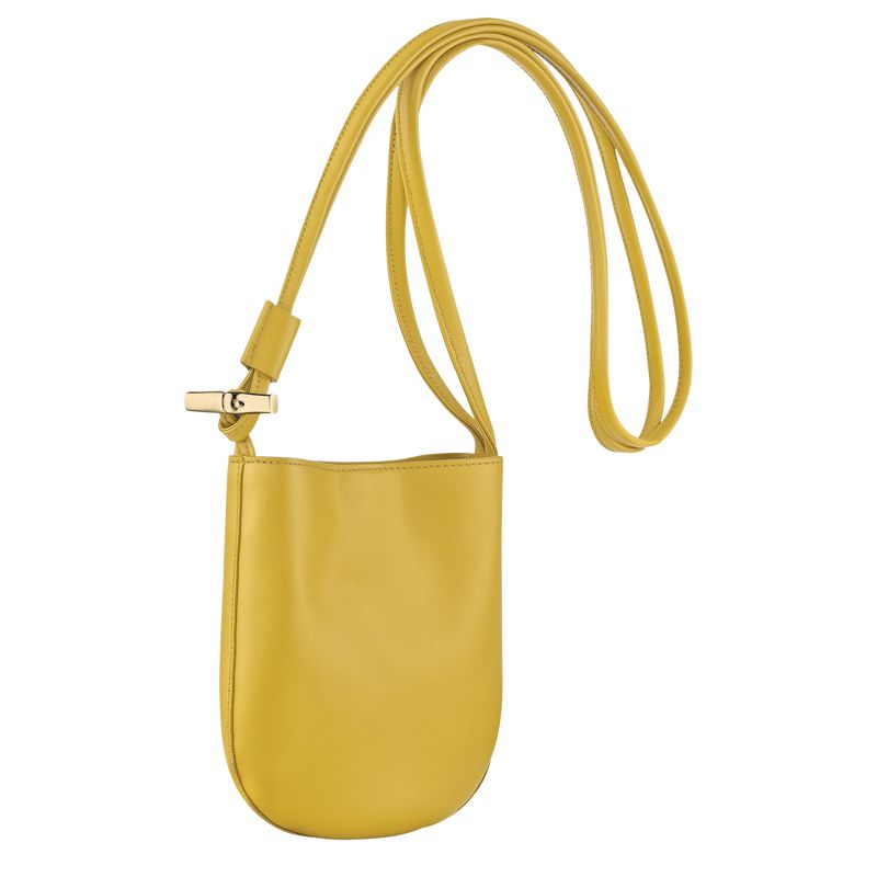 Longchamp Le Roseau S Women Crossbody Bag Yellow | Australia-924RAFXTN