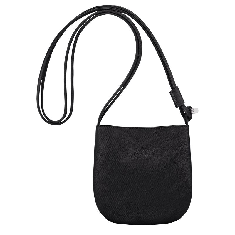 Longchamp Le Roseau S Women Crossbody Bag Black | Australia-603XRNLMW