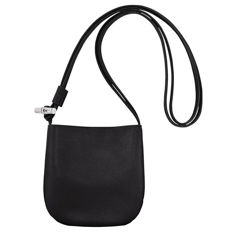 Longchamp Le Roseau S Women Crossbody Bag Black | Australia-603XRNLMW