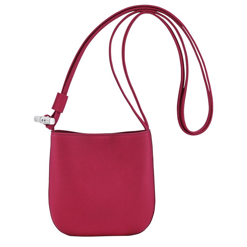 Longchamp Le Roseau S Women Crossbody Bag Dark Pink | Australia-634RLQSMV