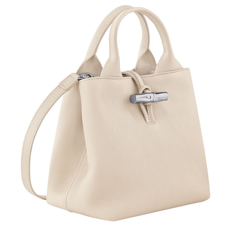 Longchamp Le Roseau S Women Handbag Beige | Australia-460MCIVAD