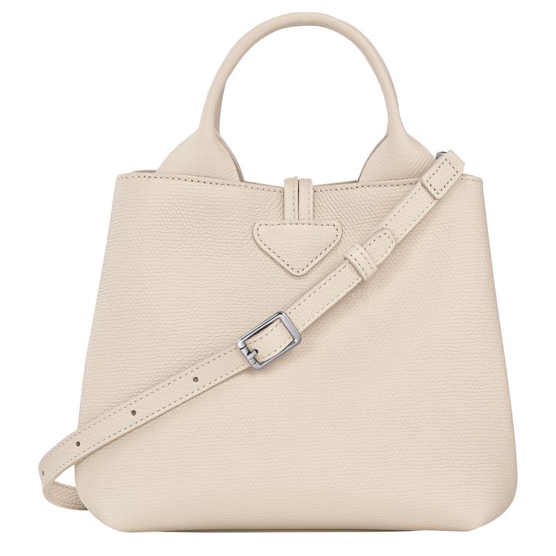 Longchamp Le Roseau S Women Handbag Beige | Australia-460MCIVAD