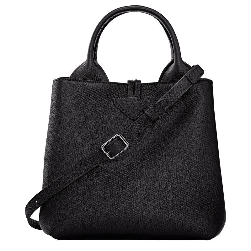 Longchamp Le Roseau S Women Handbag Black | Australia-756SDUXEN