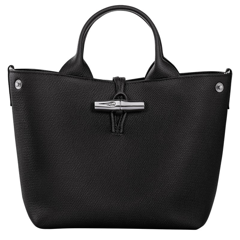 Longchamp Le Roseau S Women Handbag Black | Australia-756SDUXEN