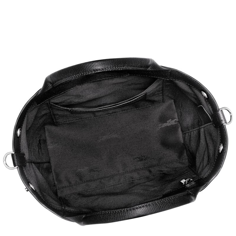 Longchamp Le Roseau S Women Handbag Black | Australia-756SDUXEN