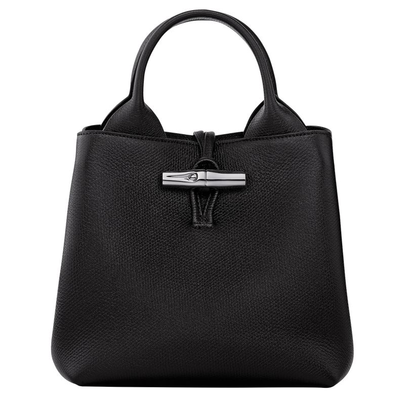 Longchamp Le Roseau S Women Handbag Black | Australia-756SDUXEN