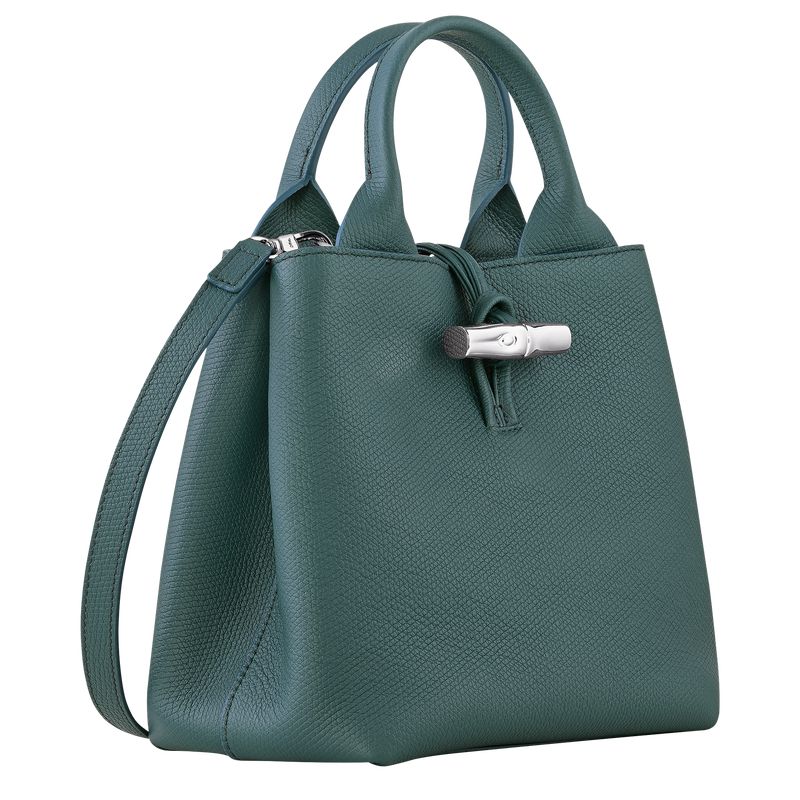Longchamp Le Roseau S Women Handbag Blue Green | Australia-912IAVORD
