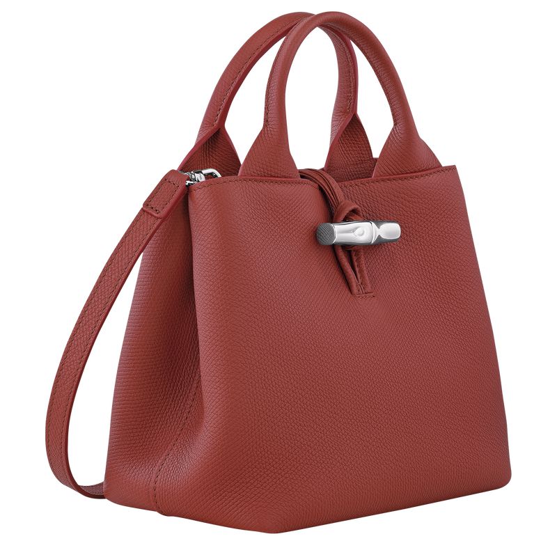 Longchamp Le Roseau S Women Handbag Brown | Australia-807KIEBAM