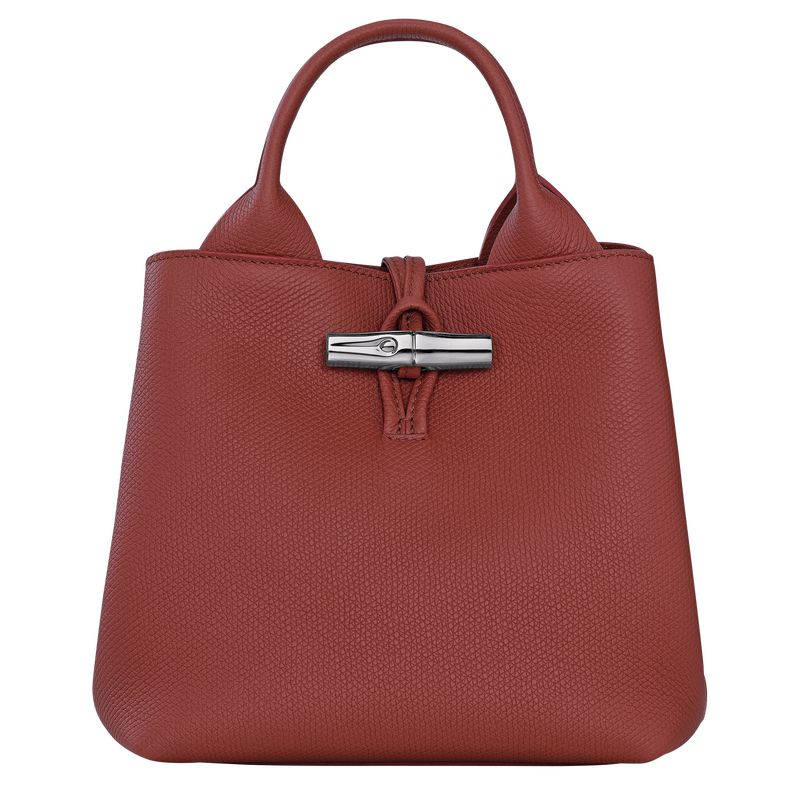 Longchamp Le Roseau S Women Handbag Brown | Australia-807KIEBAM
