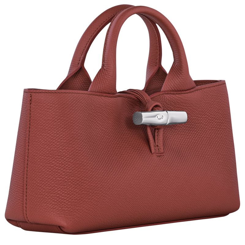 Longchamp Le Roseau S Women Handbag Brown | Australia-571YEFJAD