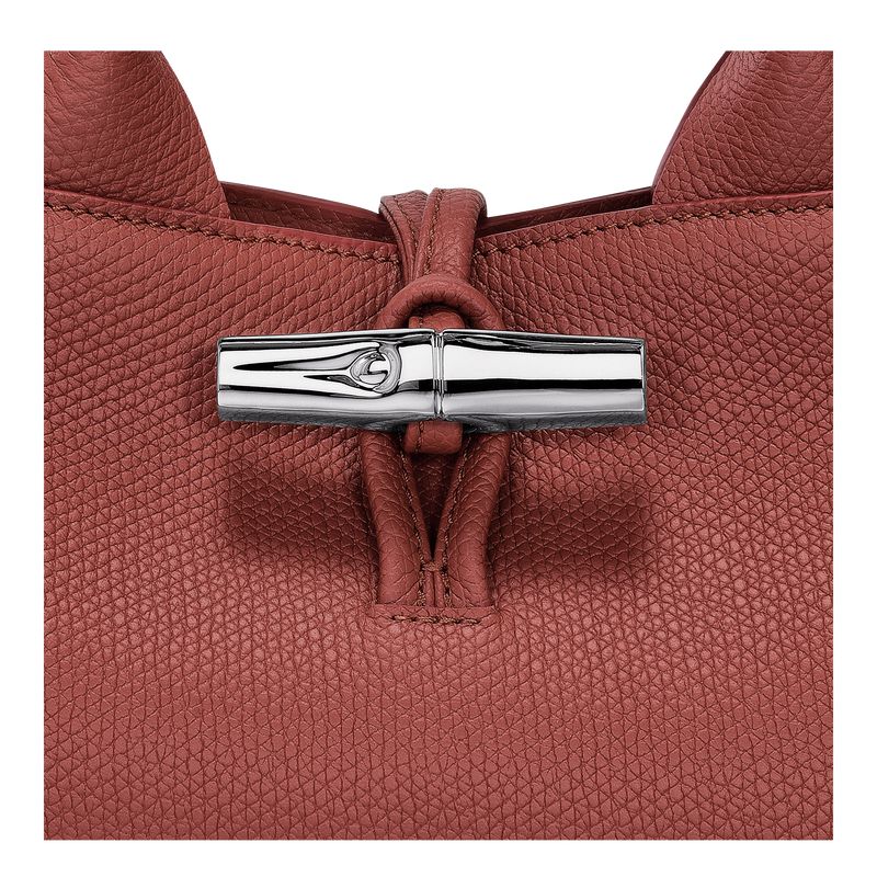 Longchamp Le Roseau S Women Handbag Brown | Australia-571YEFJAD