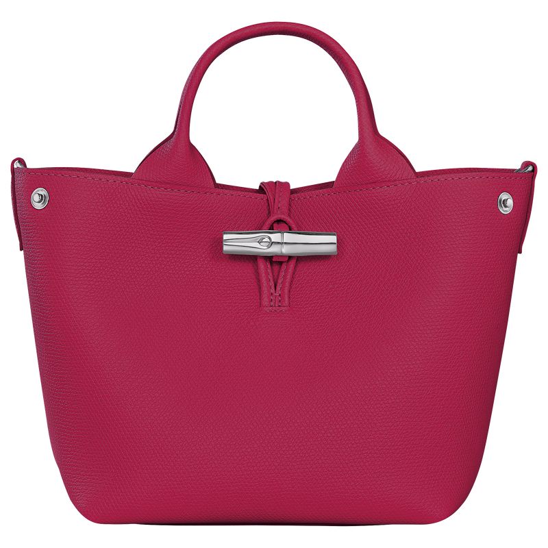 Longchamp Le Roseau S Women Handbag Dark Pink | Australia-607BJYEGA