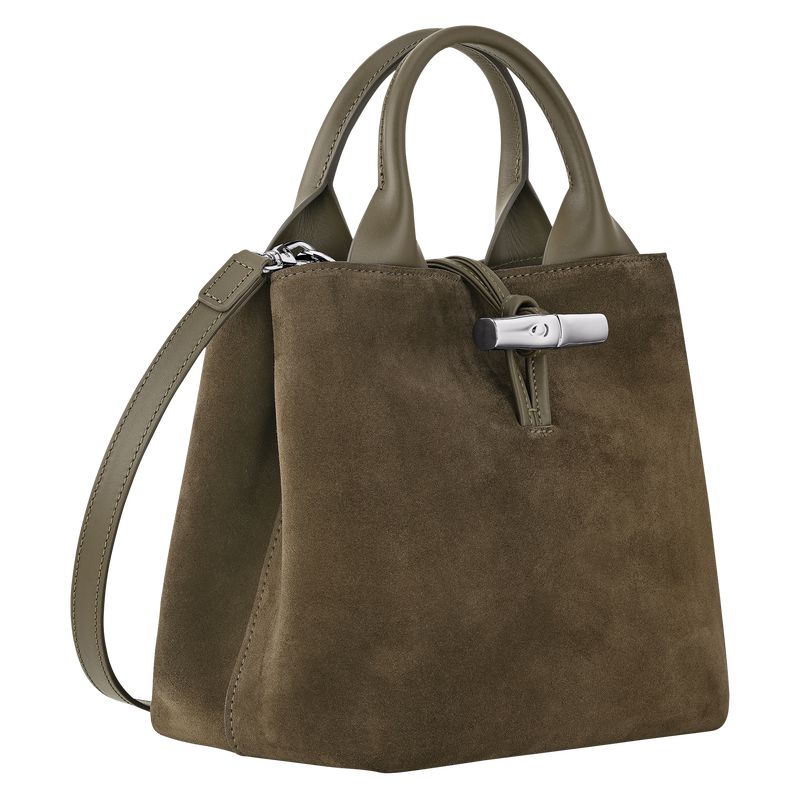 Longchamp Le Roseau S Women Handbag Olive | Australia-756KXYUJN