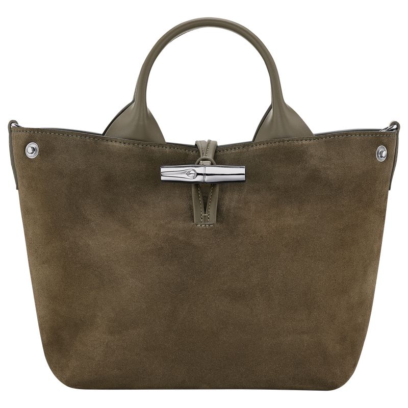 Longchamp Le Roseau S Women Handbag Olive | Australia-756KXYUJN