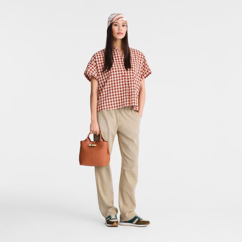 Longchamp Le Roseau S Women Handbag Orange | Australia-798ITVHYX