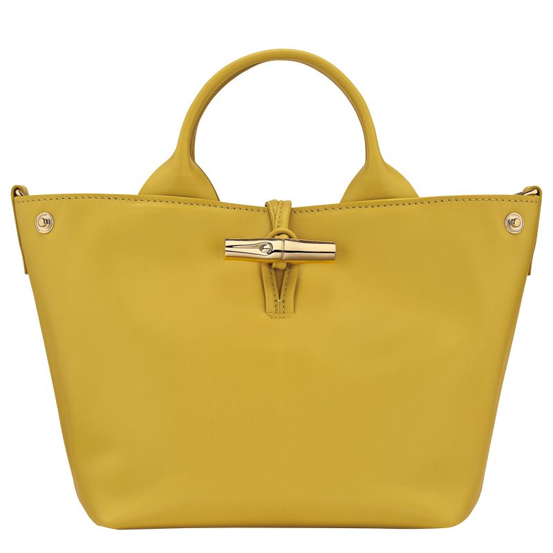 Longchamp Le Roseau S Women Handbag Yellow | Australia-680BNLVTG