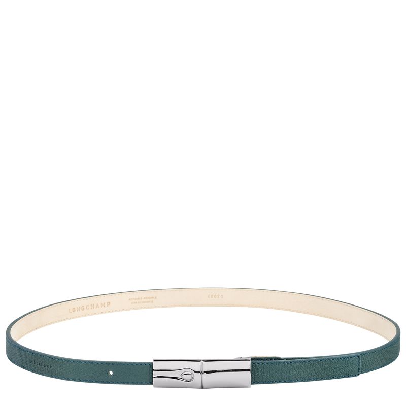 Longchamp Le Roseau Women Belt Blue Green | Australia-057XQOMEZ