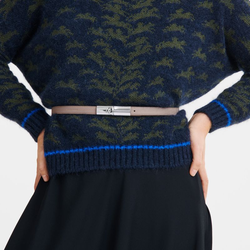 Longchamp Le Roseau Women Belt Brown | Australia-320QJTOSB