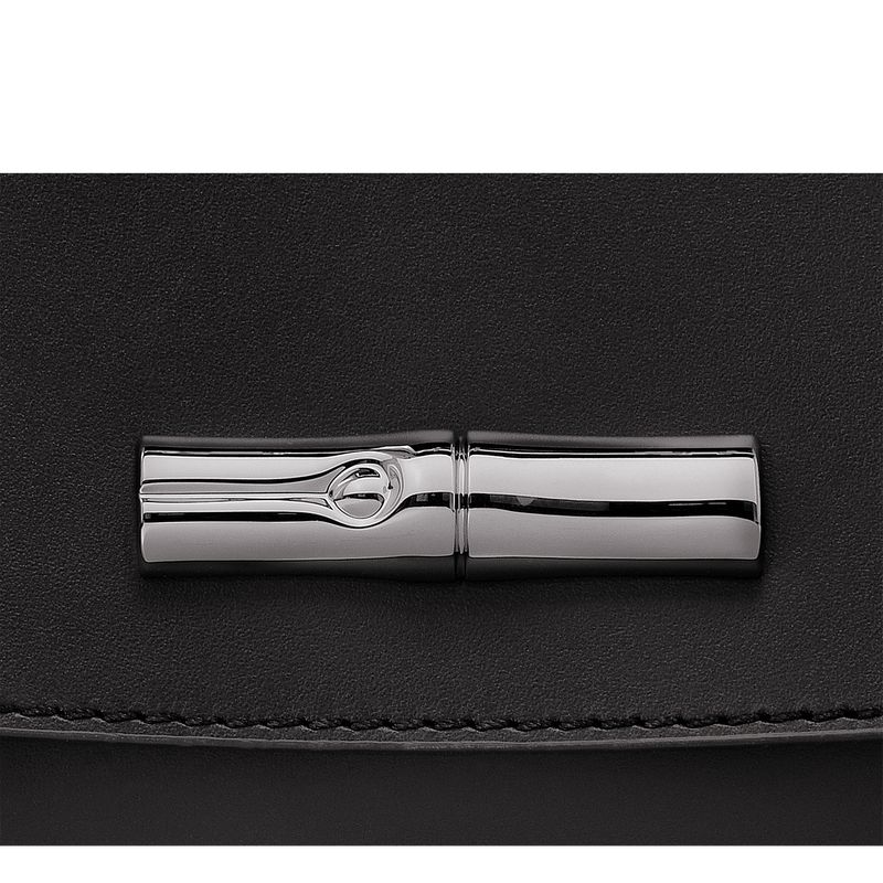 Longchamp Le Roseau Women Clutch Black | Australia-561CEHUTK