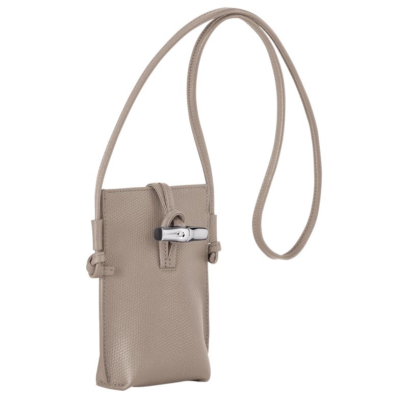 Longchamp Le Roseau Women Phone Case Beige | Australia-809BYDXGF