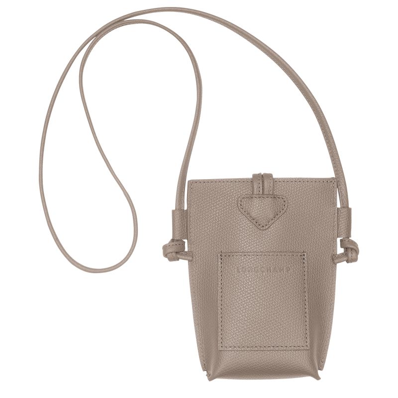 Longchamp Le Roseau Women Phone Case Beige | Australia-809BYDXGF