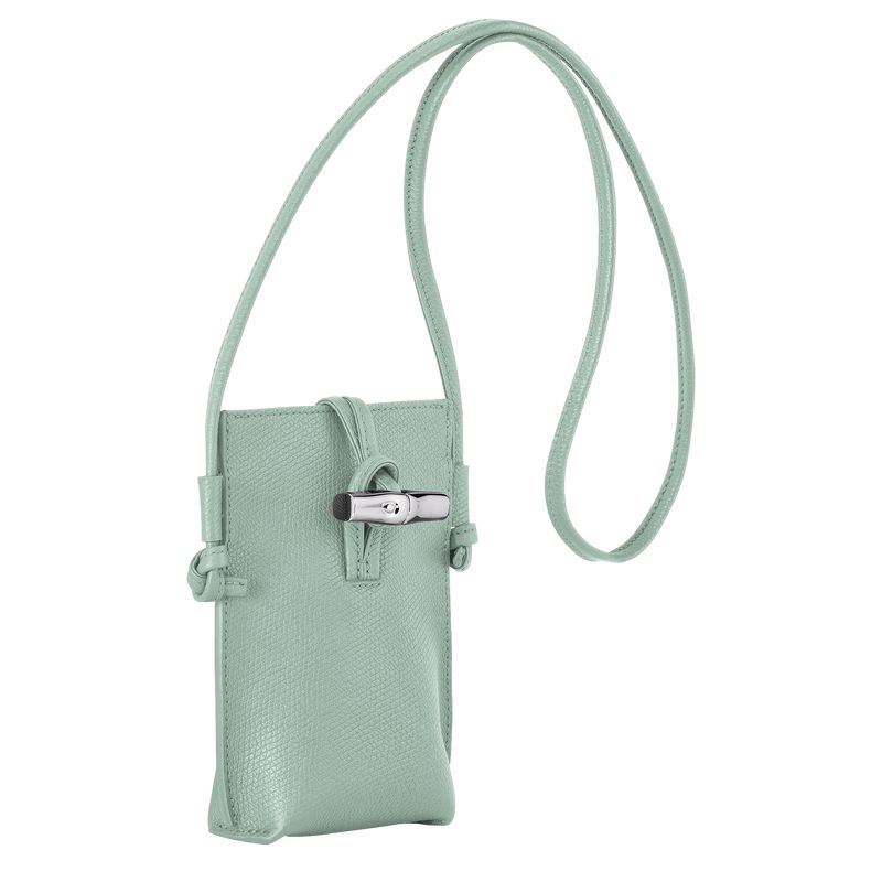 Longchamp Le Roseau Women Phone Case Blue Green | Australia-058EDPSJR