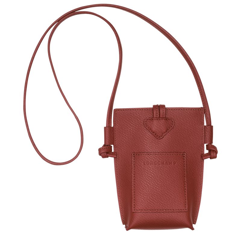 Longchamp Le Roseau Women Phone Case Brown | Australia-264ZJRVLU