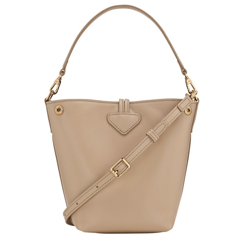 Longchamp Le Roseau Xs Women Bucket Bag Beige | Australia-561JVSXRP