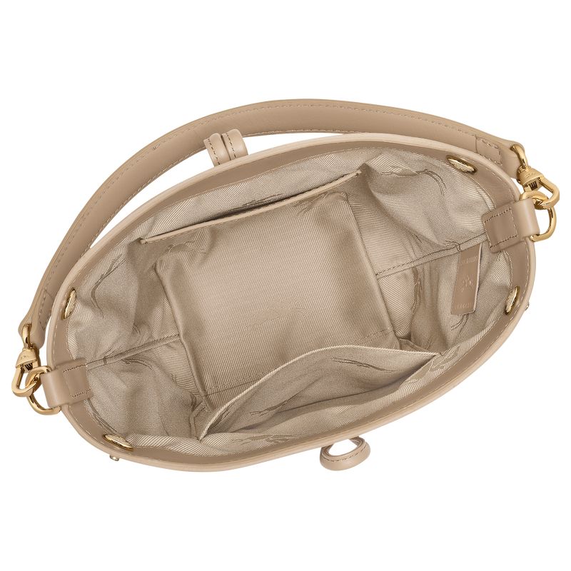 Longchamp Le Roseau Xs Women Bucket Bag Beige | Australia-561JVSXRP